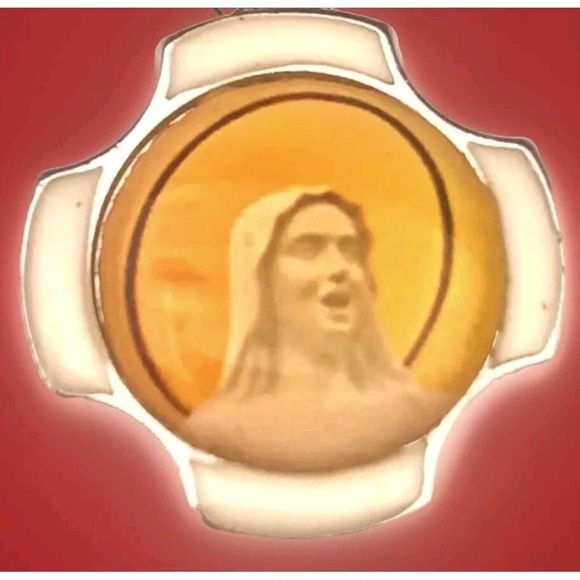 Saints Catholic Charm Vintage 2 Sided - Picture 1 of 16